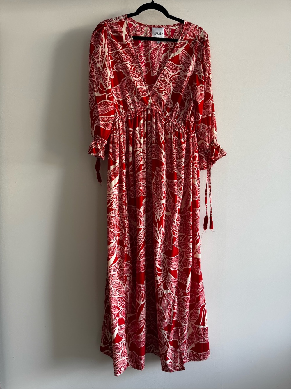 Mishka Red and White Maxi Dress